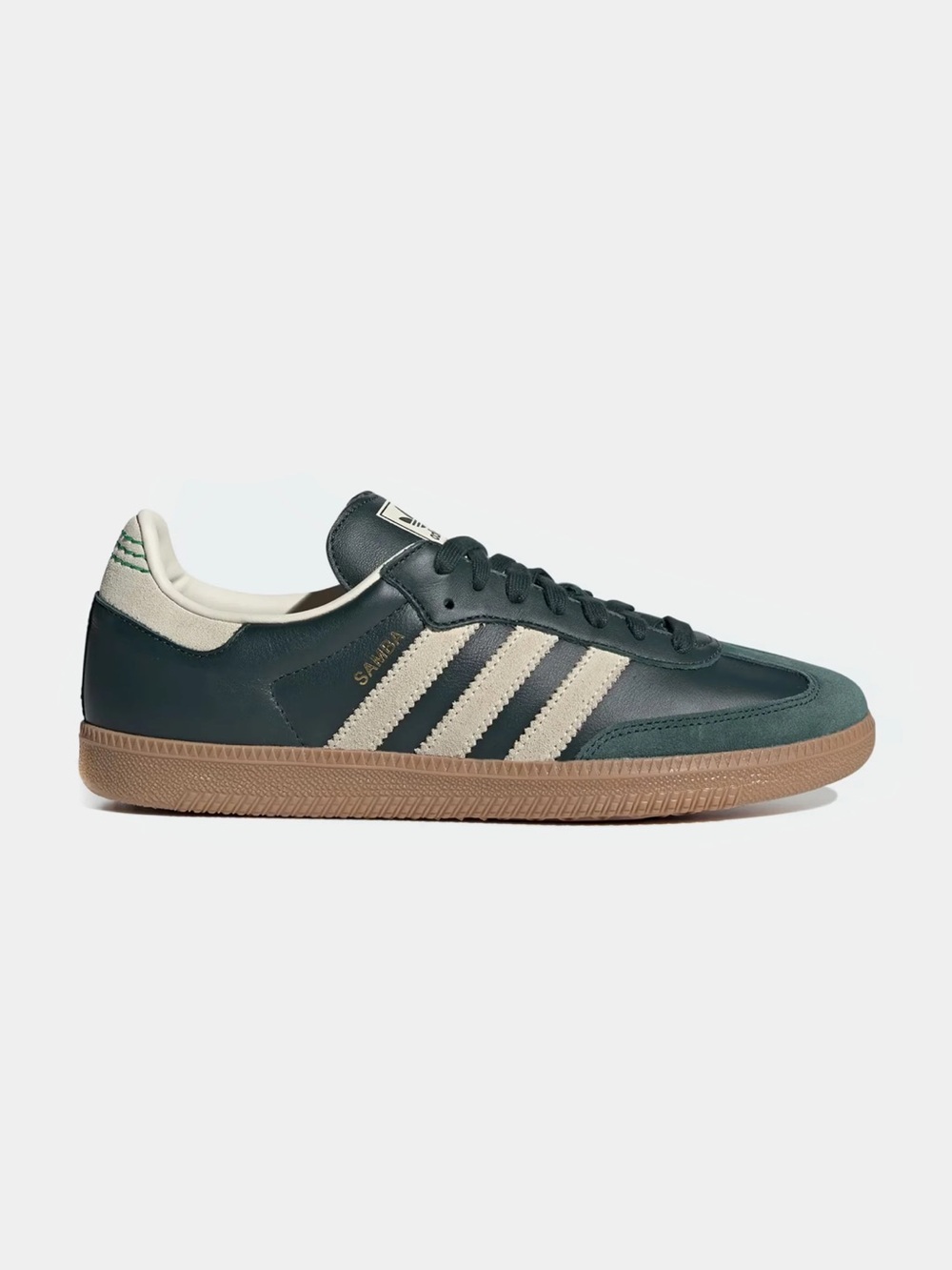 Adidas samba OG shadow green/ cream/gold size men’s 6.5 women’s 7.5